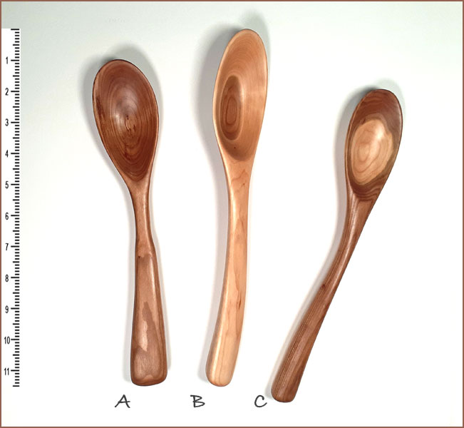 First three cherry spoons of 2026 (Front view)
