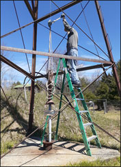 Pulling drop pipe begins