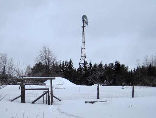 orchard windmill big snow 2019